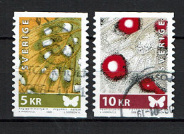 Sweden 2008 - Butterflies, Papillons, Vlinders  -  Used - Oblitérés