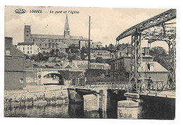 CPA Lobbes - Le Pont Et L'église - Lobbes