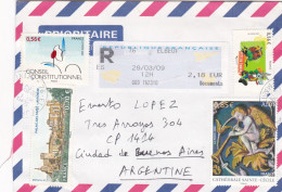 France - 2009 - Airmail - Letter - Sent From St Paul De Fourques To Buenos Aires, Argentina - Caja 30 - Storia Postale