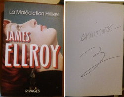 C1 James ELLROY La MALEDICTION HILLIKER Grand Format DEDICACE Signed ENVOI - Signierte Bücher