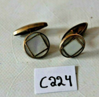 C224 Bijoux - 2 Bouchons De Manchette Art Deco - Cuff Links & Studs