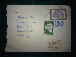 ARGENTINE; Enveloppe Avec Une Variété De Timbres-poste Distribués à Buenos Aires. Année 1992. - Usati