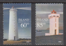 ISLANDIA 2002 - ICELAND - FAROS - YVERT 933/934** - Faros