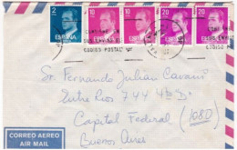 Spain - 1985 - Airmail - Letter - Sent From Madrid To Buenos Aires, Argentina - Caja 30 - Storia Postale