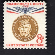 2005719905 1960 SCOTT 1169 (XX) POSTFRIS MINT NEVER HINGED -  CHAMPIONS OF LIBERTY - GUISEPPE GARIBALDI - Unused Stamps