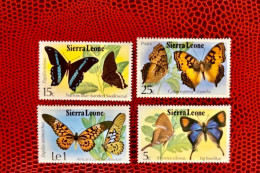 SIERRA LEONE 1979 4v Neuf MNH ** YT 411 / 414 Mariposa Butterfly Borboleta Schmetterlinge - Vlinders
