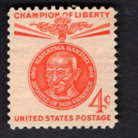 219953034 1961 SCOTT 1174 (XX) POSTFRIS MINT NEVER HINGED -  Champion Of Liberty - GANDHI - Nuovi