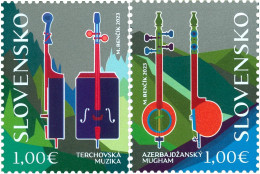 Slovakia - 2023 - Art - Music Of Terchova And Azerbaijani Mugham - Joint Issue With Azerbaijan - Mint Stamp Set - Neufs