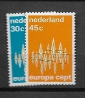 1972 MNH Netherlands, NVPH 1007-8 Postfris - Ungebraucht