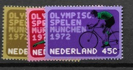 1972 MNH Netherlands, NVPH 1012-14 Postfris - Unused Stamps