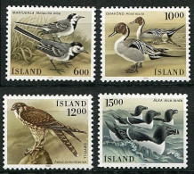 ISLANDIA 1988 - ICELAND - AVES - PAJAROS - YVERT 597/600** - Nuovi