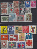 Jugoslavia 1947- 68 Zwangszuschlagsmarken (**)+(*) X 28 - Liefdadigheid