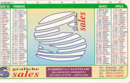Calendarietto - Grafiche Sales - San Severo - Foggia - Anno 1995 - Small : 1991-00