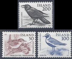 ISLANDIA 1981 - ICELAND - AVES - PAJAROS - YVERT 520/522** - Unused Stamps