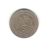 483/ ILE DE MAN : Elizabeth II : 1 Crown 1981 (copper-nickel - 28.65 Grammes) Duke Of Edinburgh, Award Scheme - Isla Man