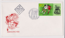 Bulgaria Bulgarien Cover W/20St. Stamp MEXICO 1986 FIFA World Cup Soccer, La Coupe Du Monde De Football, Topic Stamp 851 - 1986 – Messico