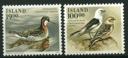 ISLANDIA 1989 - ICELAND - AVES - PAJAROS - YVERT 650/651** - Neufs