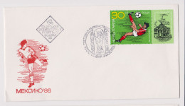 Bulgaria Bulgarien Cover W/30St. Stamp MEXICO 1986 FIFA World Cup Soccer, La Coupe Du Monde De Football, Topic Stamp 850 - 1986 – Messico