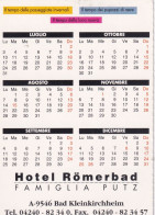 Calendarietto - Hotel Romerbad - Bad Kleinkirchhim - Anno 1995 - Small : 1991-00