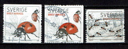 Sweden 2008 - Insects, Insectes, Fourmis, Coccinelle - Used - Usati