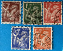 France 1939 : Type Iris N°431 à 435 Oblitérés - Used Stamps