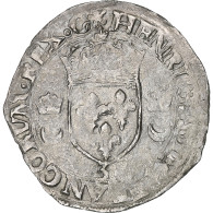 France, Henri II, Douzain Aux Croissants, 1550, Grenoble, Billon, TTB - 1547-1559 Henri II