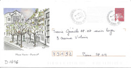 D1696 Entier Postal / Postal Stationnery / PSE - PAP Luquet - Paris 6°, Place Vavin (75) 809-lot B2K/0203839 - PAP : Bijwerking /Luquet