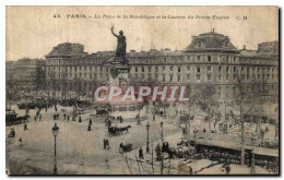CPA Paris Place De La Republique Et La Caserne Du Prince Eugene - Arrondissement: 03