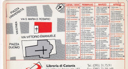 Calendarietto - Libreria Di Catania - Anno 1995 - Petit Format : 1991-00