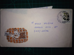 ARGENTINE; Enveloppe Avec Une Variété De Timbres-poste Distribués à Capital Federal. Décennie 1983. - Gebruikt