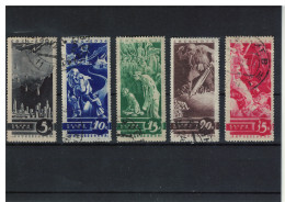 Russia 1935 Anti-War Propaganda Mi.494-498 Full Set Used - Usati