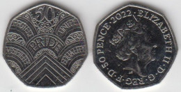 Great Britain UK 50p Coin 2022 Pride Superb Circulated Condition - 50 Pence