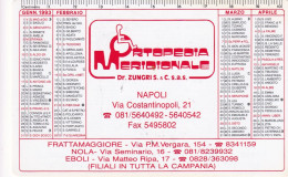 Calendarietto - Ortepedia Meridoniale - Napoli - Anno 1995 - Small : 1991-00