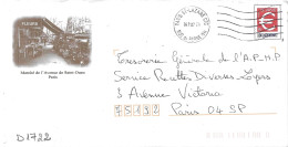 D1722 Entier Postal / Postal Stationnery / PSE - PAP Euro - Marché De L'avenue De St Ouen (75) 809.B4K.0103336 - PAP:  Varia (1995-...)