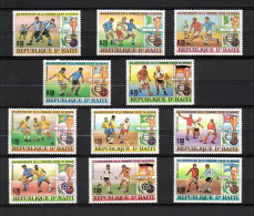 Haiti 1980 Set Soccer/Football Stamps (Michel 1374/84) MNH - Haiti