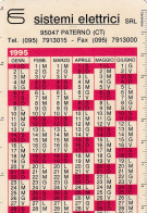 Calendarietto - Sistemi Elettrici - Paternò - Catania - Anno 1995 - Small : 1991-00