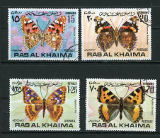 RAS-AL-KHAIMA : PAPILLONS -  Yvert N° ? Obl. - Ras Al-Khaima