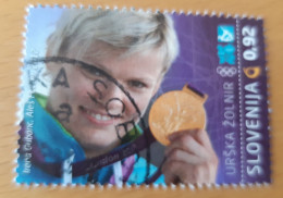 SLOVENIA 2012 Uska Zolnir Judo Olympic Games Gold Medal Used Stamp - Slovenia