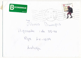 Mi 937 Solo Cover Abroad / Christmas - 30 December 1999 Reykjavik, Roller Cancel - Cartas & Documentos