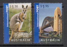 2007 Australia Wallaby Marsupial Sydney Harbour Bridge Complete Set Of 2 MNH @ BELOW FACE VALUE - Nuevos