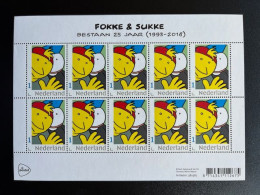 NETHERLANDS 2018 CARTOON SHEET OF 10 STAMPS MNH 23-04-2018 NEDERLAND FOKKE & SUKKE NVPH 3642 GEGOMD - Covers & Documents