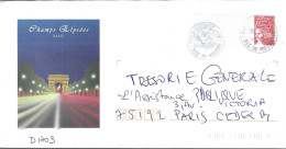 D1703 Entier Postal / Postal Stationnery / PSE - PAP Luquet - Champs-Elysées, Paris - Lot B2K/0309108 - PAP : Bijwerking /Luquet