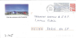 D1705 Entier Postal / Postal Stationnery / PSE - PAP Luquet - Cité Des Sciences Et De L'Industrie (75) Lot 244/266009/01 - PAP: Ristampa/Luquet