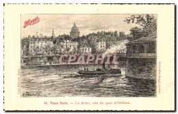 CPA Paris La Seine Vue Du Quai D Orleans Maggi - La Seine Et Ses Bords