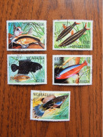 Nicaragua VFU Used Tropical Fish 1981 Stamp Set NI 1120-24 - Nicaragua