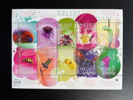 NETHERLANDS 2018 INSECTS SHEET OF 10 STAMPS MNH 04-06-2018 NEDERLAND INSECTEN NVPH 3658/3667 - Brieven En Documenten