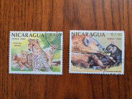 Nicaragua VFU Used Animals 1988 Stamp Set NI 1707-08 - Nicaragua