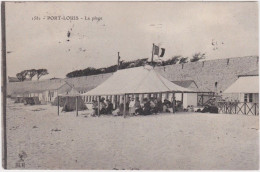 Cn – Cpa PORT LOUIS – La Plage (avec Une Tente) - Port Louis