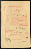 CRIVITZ 1870 Mecklenburg-Schwerin Nachverwendeter-Stempel Auf NDP Postschein (Brief - Lettres & Documents