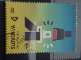 SLOVENIA 2022 Security Belt  Used Stamp - Slovénie